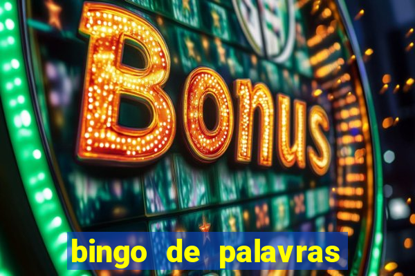 bingo de palavras cha de bebe